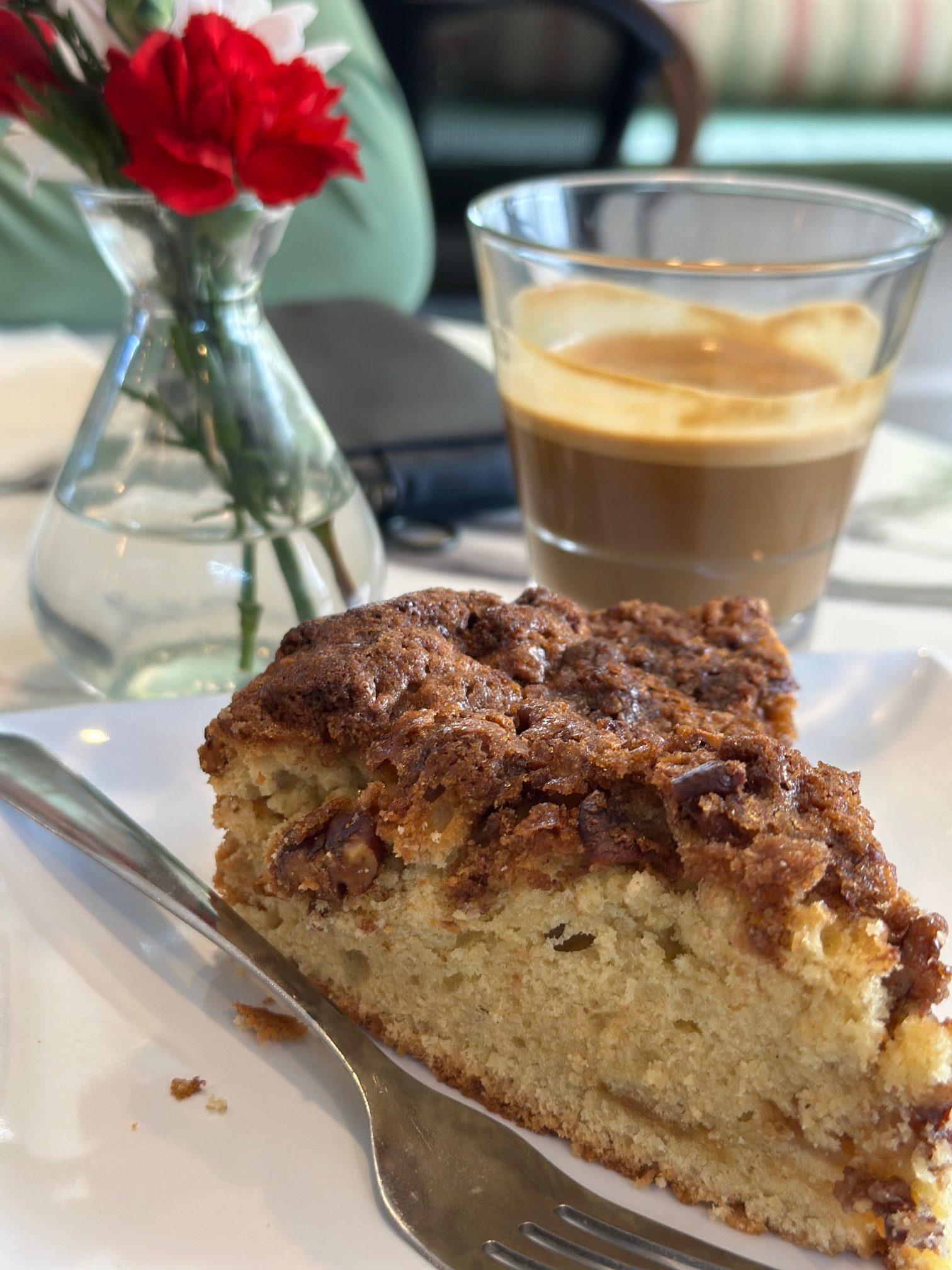 Pastry and a Cortado